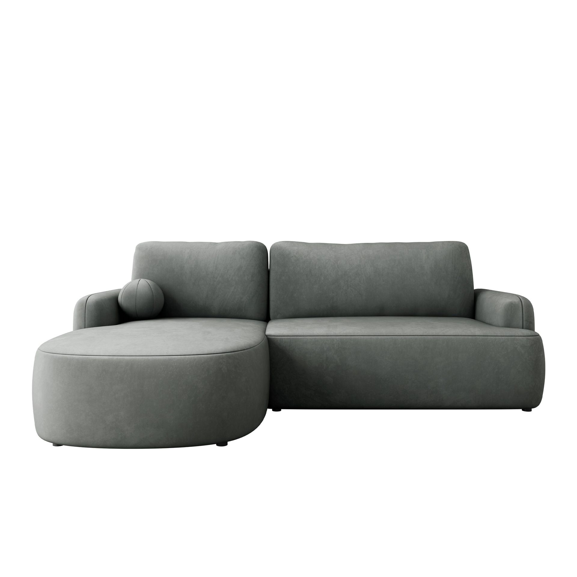Branrel 3-seters sofa med divan - grå