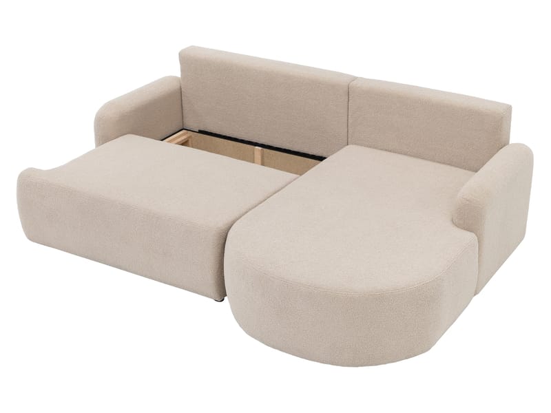 Branrel 3-seters sofa med divan - grå - Møbler - Sofaer - Sovesofaer