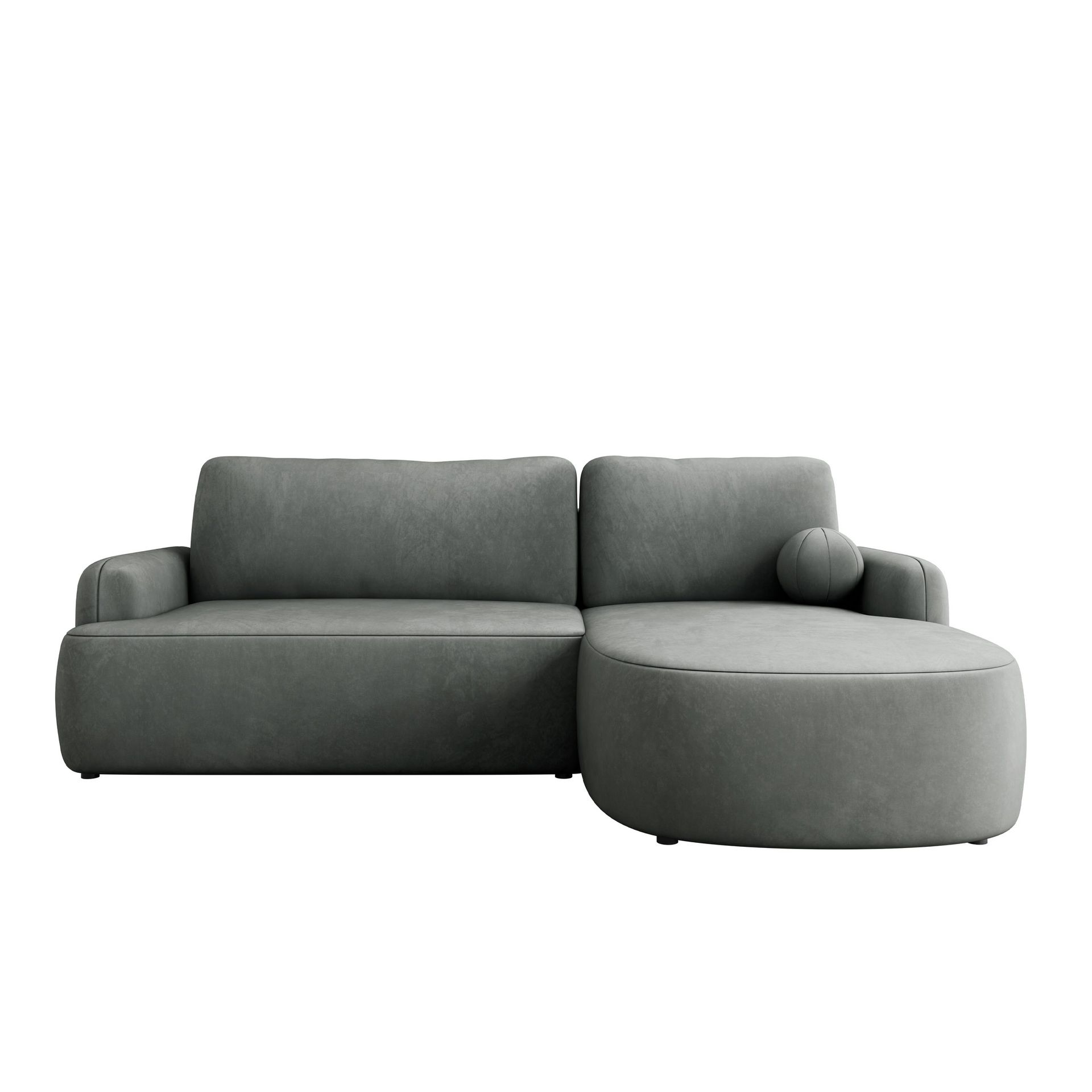 Branrel 3-seters sofa med divan - grå