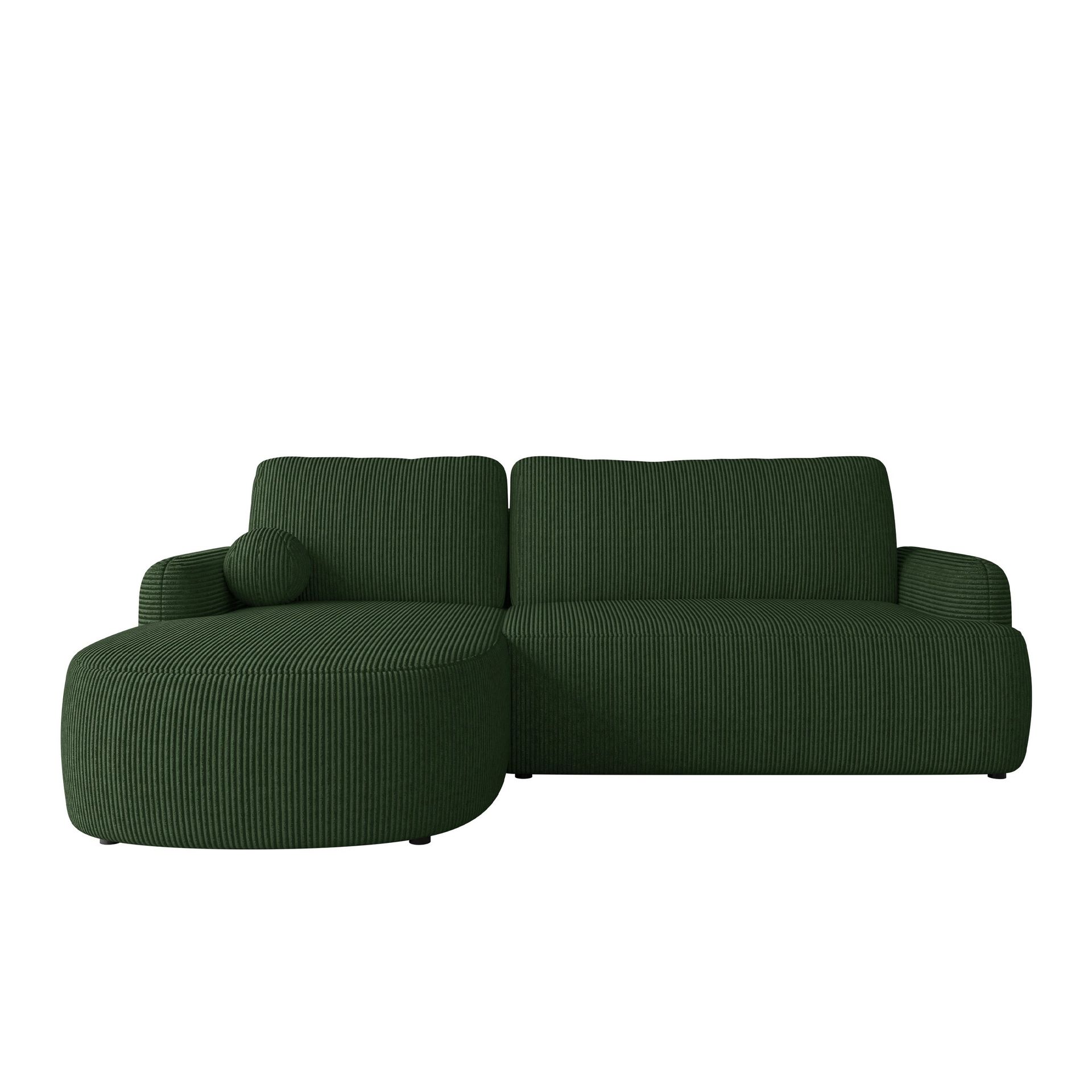 Branrel 3-seters sofa med divan - grønn