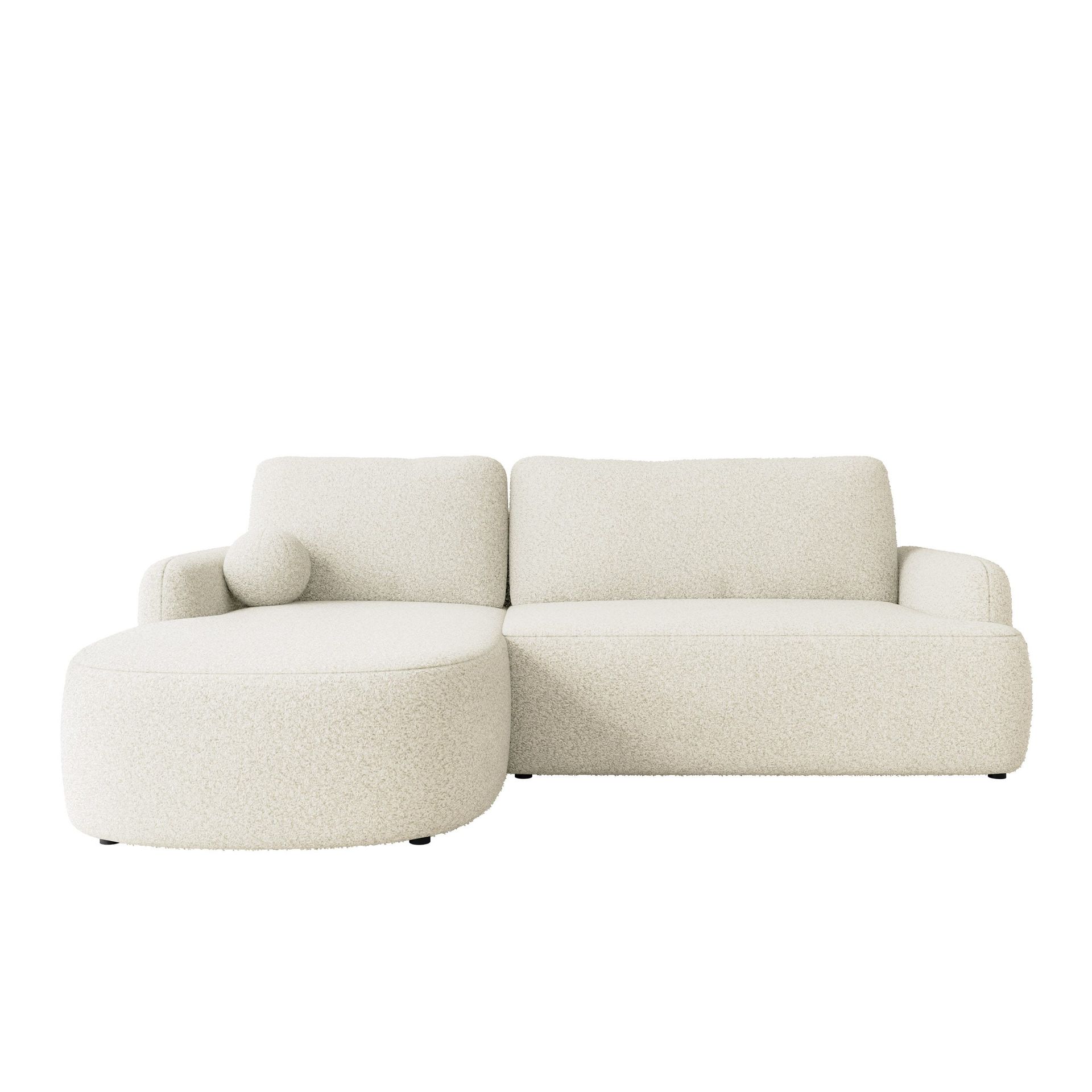 Branrel 3-seters sofa med divan - hvit