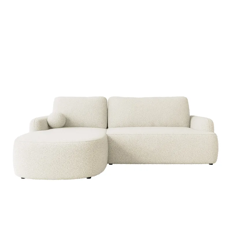 Branrel 3-seters sofa med divan - hvit - Møbler - Sofaer - Sovesofaer
