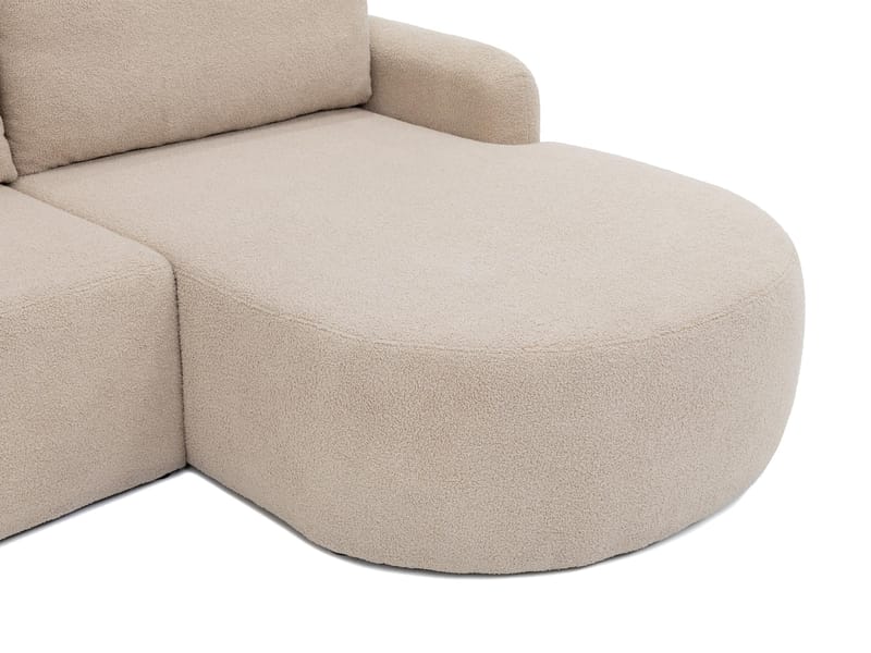 Branrel 3-seters sofa med divan - hvit - Møbler - Sofaer - Sovesofaer