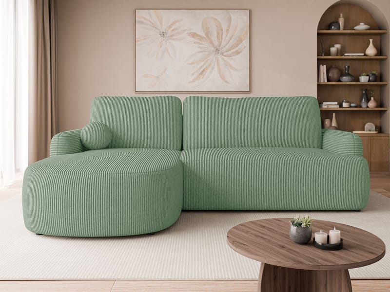 Branrel 3-seters sofa med divan - mint - Møbler - Sofaer - Sovesofaer