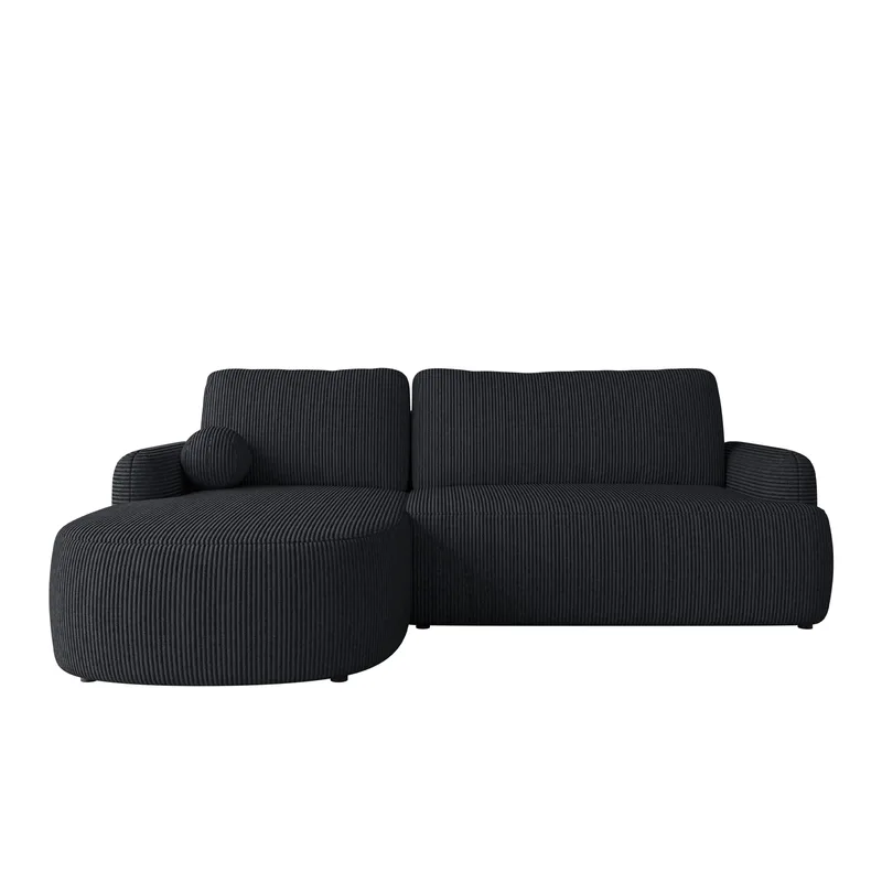 Branrel 3-seters sofa med divan - svart - Møbler - Sofaer - Sovesofaer