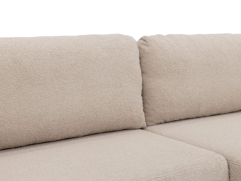 Branrel 3-seters sofa med divan - Svart - Møbler - Sofaer - Sovesofaer