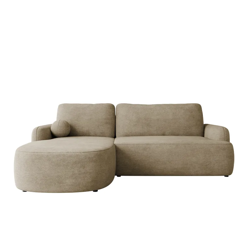 Branrel 4-seters Sovesofa med Divan Venstre, Beige