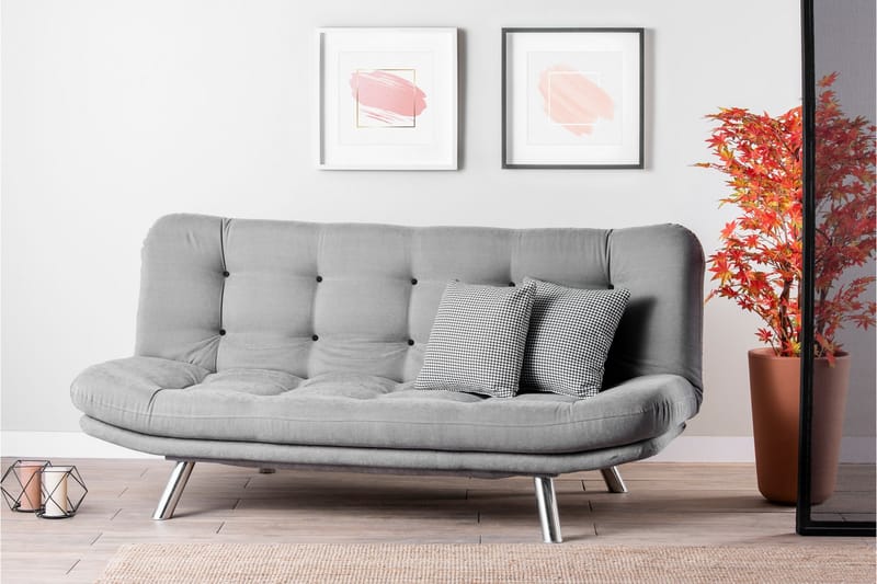 Breana Sovesofa 3-seter - Grå - Møbler - Sofaer - Sovesofaer