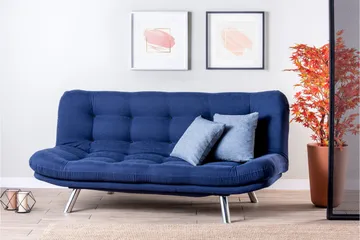 Breana Sovesofa 3-seter - Marineblå - Møbler - Sofaer - Sovesofaer