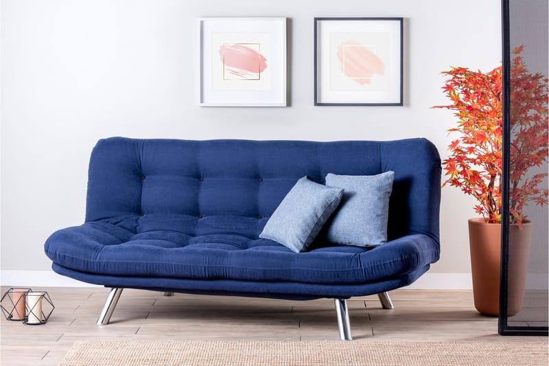 Breana Sovesofa 3-seter - Marineblå - Møbler - Sofaer - Sovesofaer