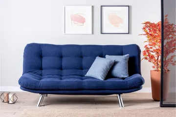 Breana Sovesofa 3-seter - Marineblå - Møbler - Sofaer - Sovesofaer