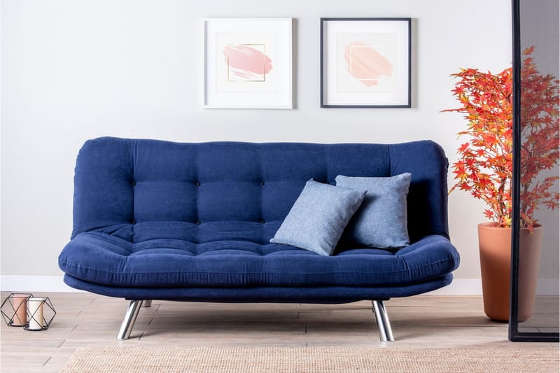 Breana Sovesofa 3-seter - Marineblå - Møbler - Sofaer - Sovesofaer