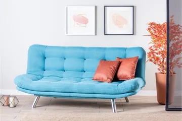 Breana Sovesofa 3-seter - Turkis - Møbler - Sofaer - Sovesofaer