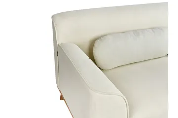 Bree Hjørnesofa 3-seter - Hvit/Lyst tre - Møbler - Sofaer - Sovesofaer