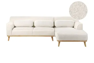 Bree Hjørnesofa 3-seter - Hvit/Lyst tre - Møbler - Sofaer - Sovesofaer