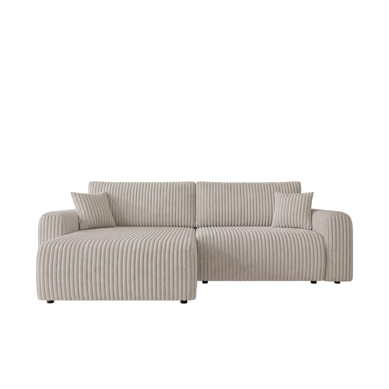 Brenor 3-seters sovesofa med divan, venstrevendt, lysegrå