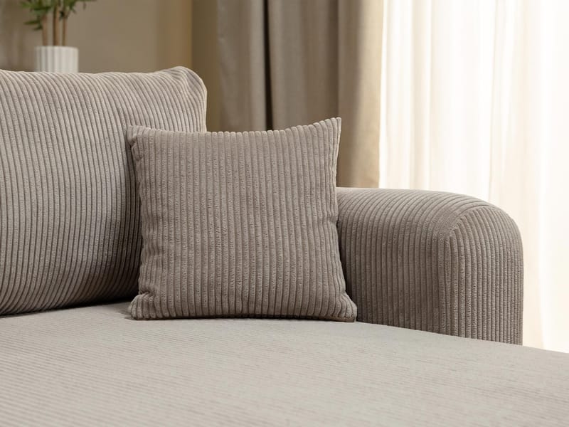 Brenor 3-seters sovesofa med divan, venstrevendt - mørkebrun - Møbler - Sofaer - Sovesofaer