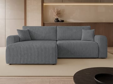 Brenor 3-seters sovesofa med divan, venstrevendt - mørkegrå - Møbler - Sofaer - Sovesofaer