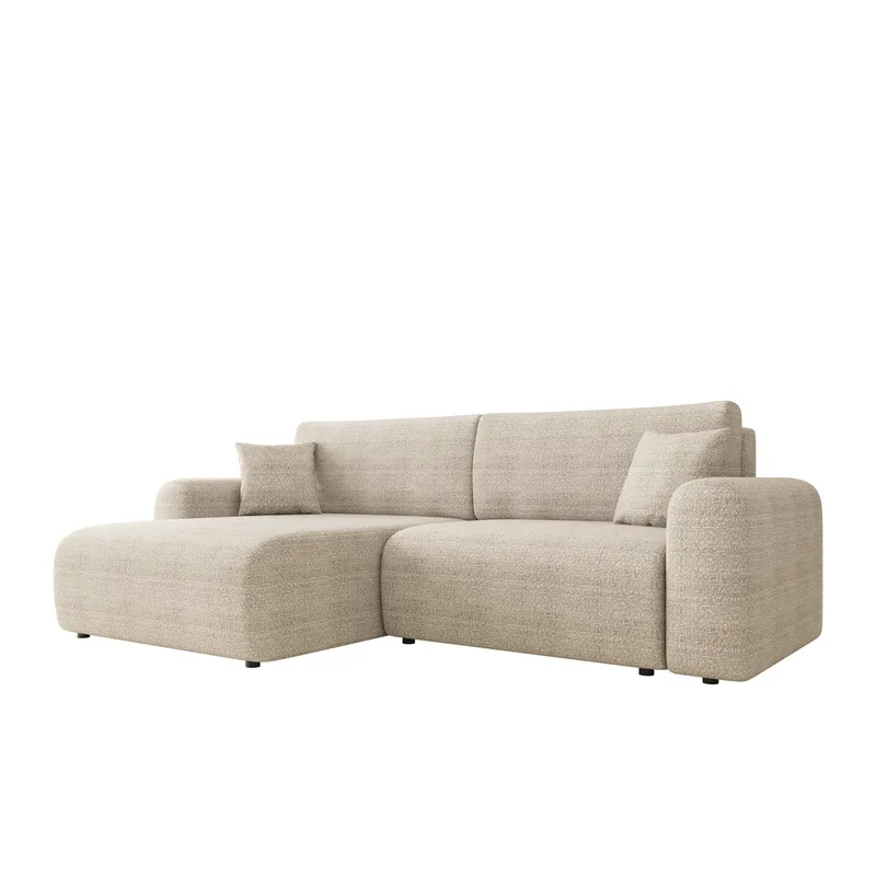 Brenor Sovesofa med sjeselong 3-seter - Beige - Møbler - Sofaer - Sovesofaer