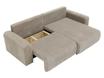 Brenor Sovesofa med sjeselong 3-seter - Blå - Møbler - Sofaer - Sovesofaer