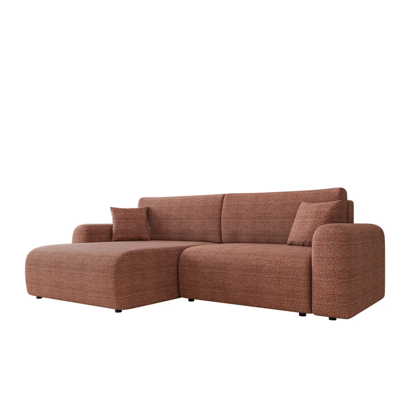 Brenor Sovesofa med sjeselong 3-seter - Brun - Møbler - Sofaer - Sovesofaer