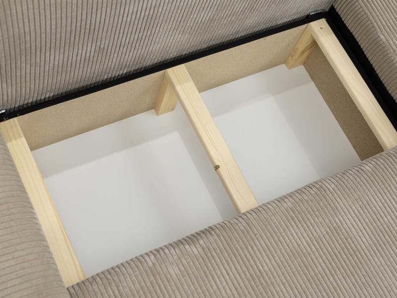 Brenor Sovesofa med sjeselong 3-seter - Brun - Møbler - Sofaer - Sovesofaer