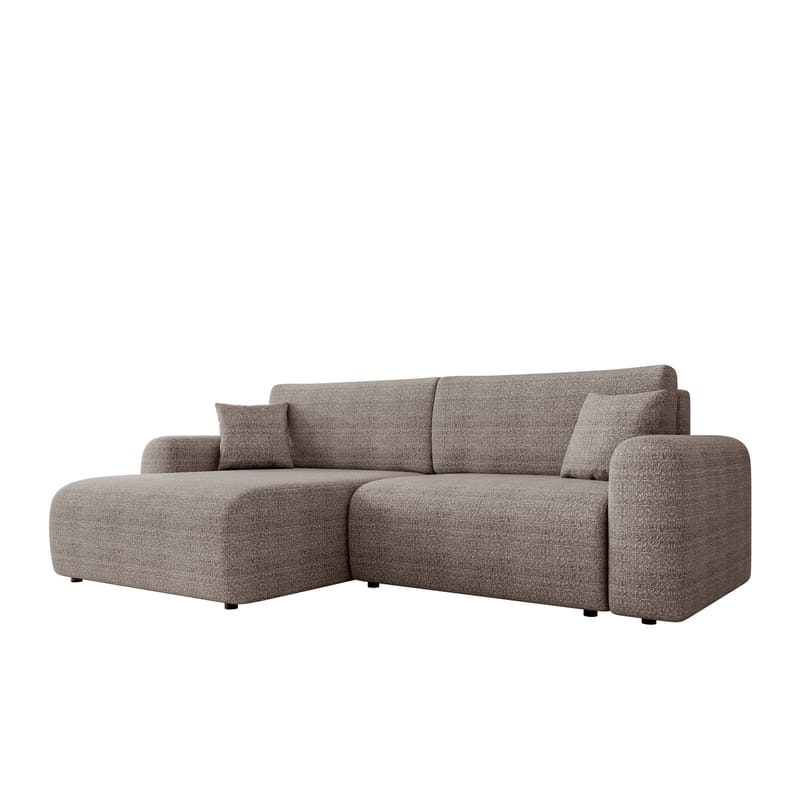 Brenor Sovesofa med sjeselong 3-seter - Brun - Møbler - Sofaer - Sovesofaer