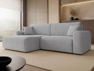 Brenor Sovesofa med sjeselong 3-seter - Grå - Møbler - Sofaer - Sovesofaer