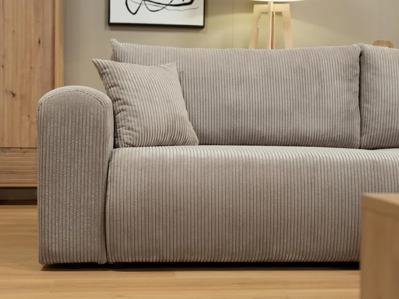 Brenor Sovesofa med sjeselong 3-seter - Lys beige - Møbler - Sofaer - Sovesofaer