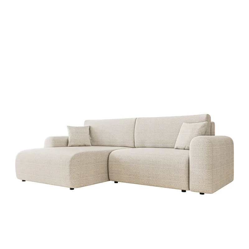 Brenor Sovesofa med sjeselong 3-seter - Lys beige - Møbler - Sofaer - Sovesofaer