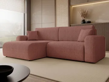 Brenor Sovesofa med sjeselong 3-seter - Rød - Møbler - Sofaer - Sovesofaer