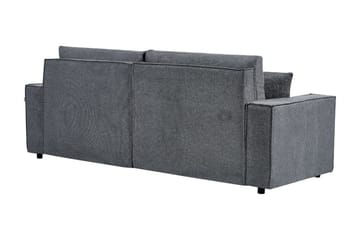 Brian 3-seter Høyrevendt Hjørnesovesofa med Sjeselong i Stoff - Grå - Møbler - Sofaer - Sovesofaer