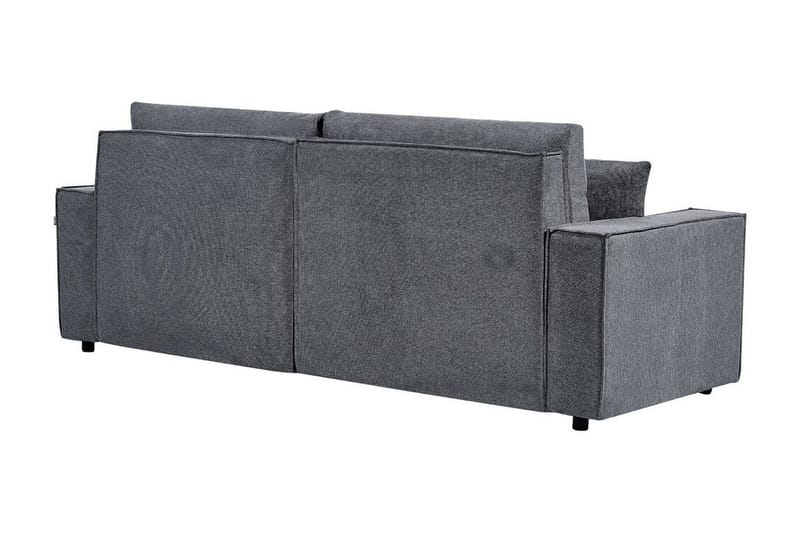 Brian 3-seter Høyrevendt Hjørnesovesofa med Sjeselong i Stoff - Grå - Møbler - Sofaer - Sovesofaer