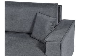 Brian 3-seter Høyrevendt Hjørnesovesofa med Sjeselong i Stoff - Grå - Møbler - Sofaer - Sovesofaer