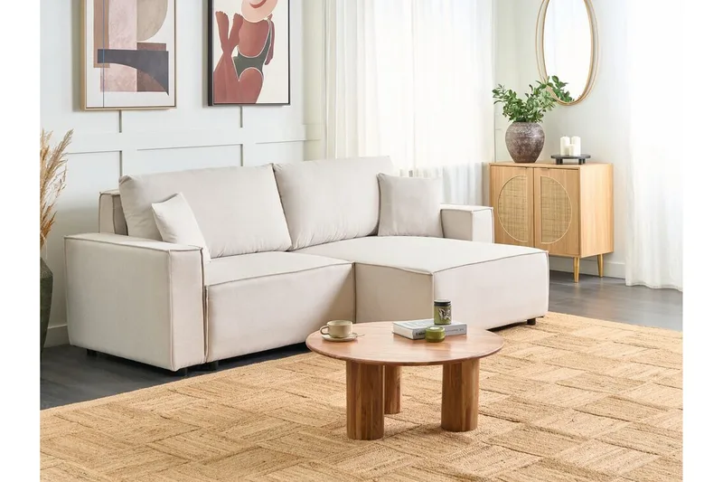 Brian Hjørnesovesofa 3-seter - Beige - Møbler - Sofaer - Sovesofaer