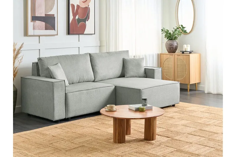 Brian Hjørnesovesofa 3-seter - Grå - Møbler - Sofaer - Sovesofaer