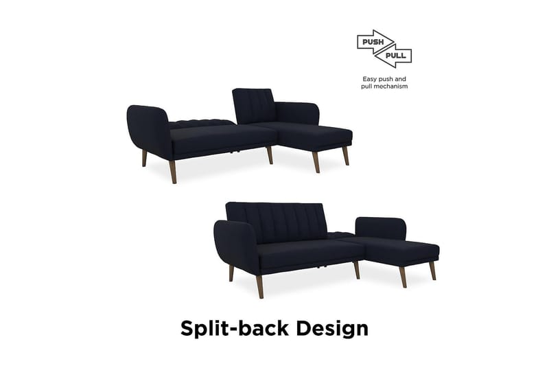 Brittany Divansovesofa Marineblå - Novogratz - Møbler - Sofaer - Sovesofaer