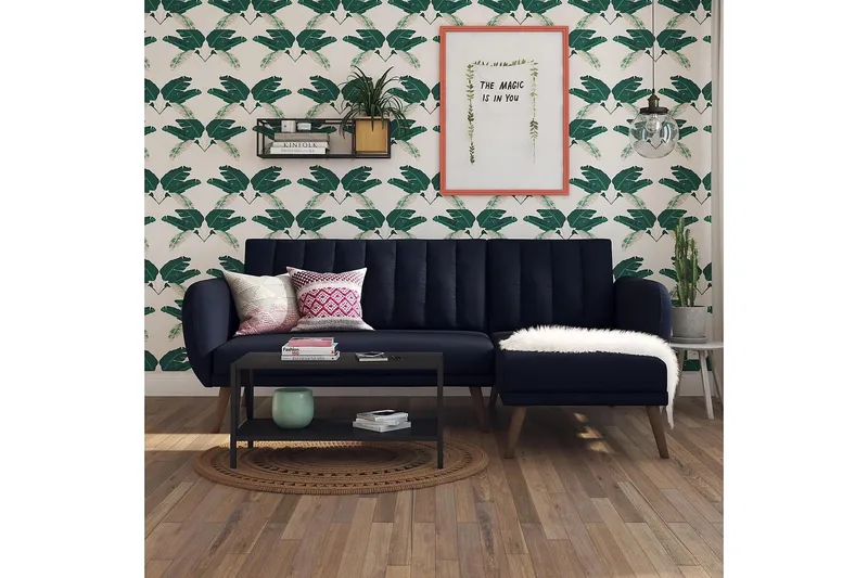 Brittany Divansovesofa Marineblå - Novogratz - Møbler - Sofaer - Sovesofaer