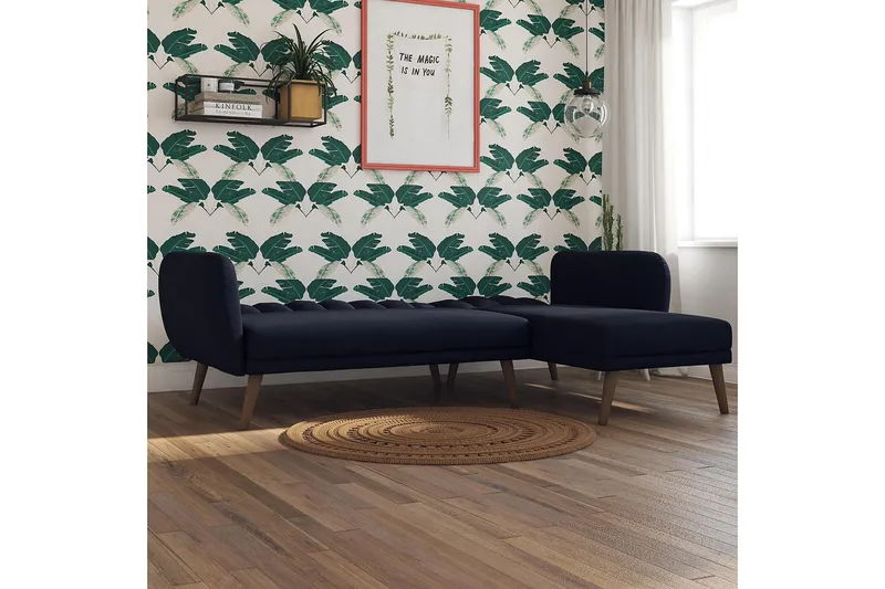 Brittany Divansovesofa Marineblå - Novogratz - Møbler - Sofaer - Sovesofaer