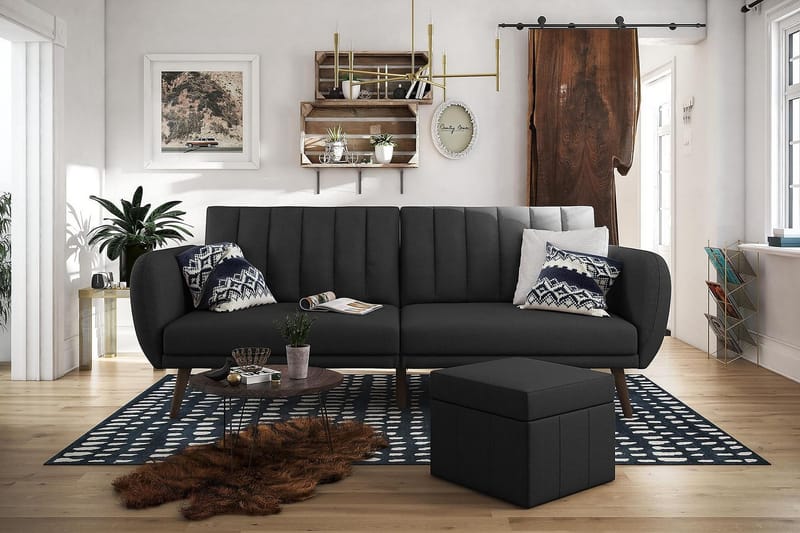 Brittany Sovesofa Mørkegrå - Møbler - Sofaer - Sovesofaer