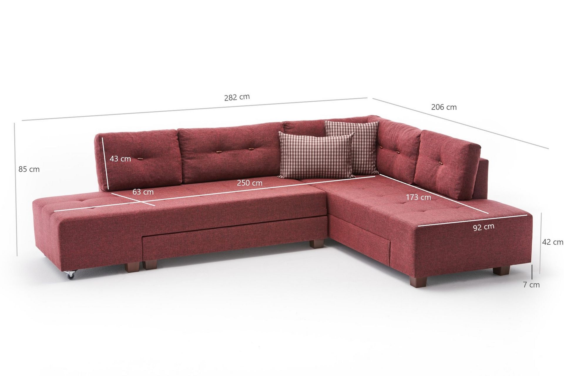 Brunei Sovesofa Høyre - Møbler - Sofaer - Sovesofaer