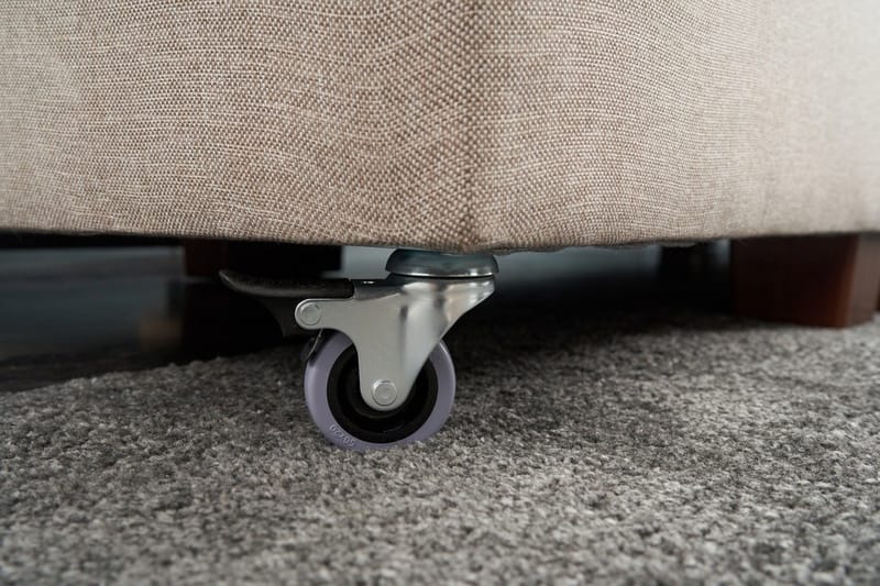 Brunei Sovesofa med Sjeselong Høyre - Kremhvit/Svart - Møbler - Sofaer - Sovesofaer