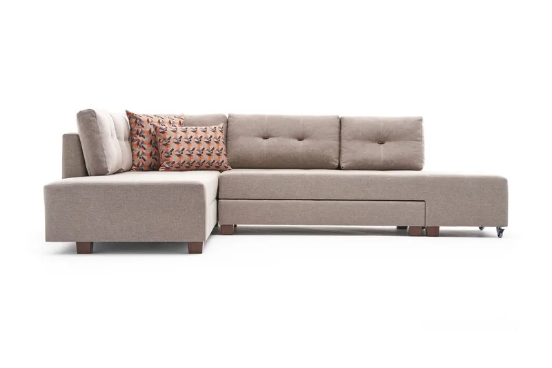 Brunei Sovesofa med Sjeselong Venstre, Beige