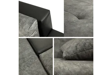 Bunty Sovesofa med Sjeselong 3-seter - Mørkegrå / Lysegrå - Møbler - Sofaer - Sovesofaer