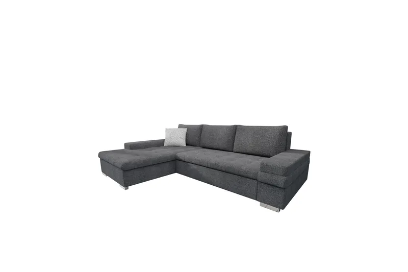 Bunty Sovesofa med Sjeselong 3-seter, Mørkegrå / Lysegrå