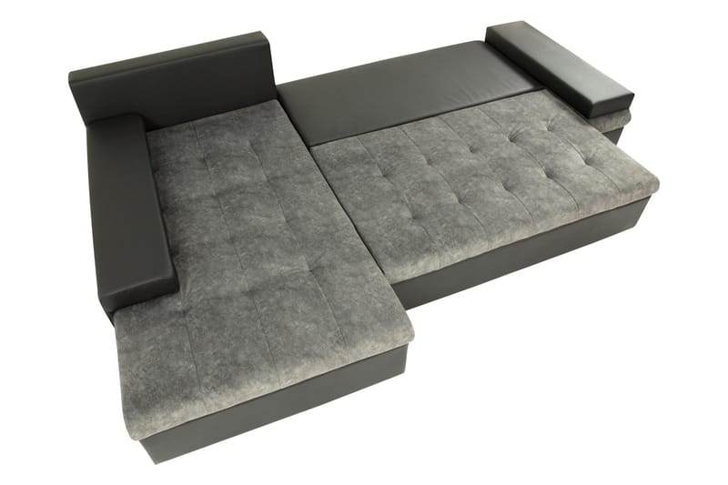 Bunty Sovesofa med Sjeselong 3-seter - Mørkegrå / Lysegrå - Møbler - Sofaer - Sovesofaer