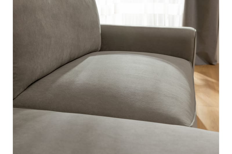 Burketown Sovesofa med Sjeselong 3-seter i Fløyel - Blå - Møbler - Sofaer - Sovesofaer