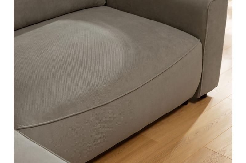 Burketown Sovesofa med Sjeselong 3-seter i Fløyel - Blå - Møbler - Sofaer - Sovesofaer