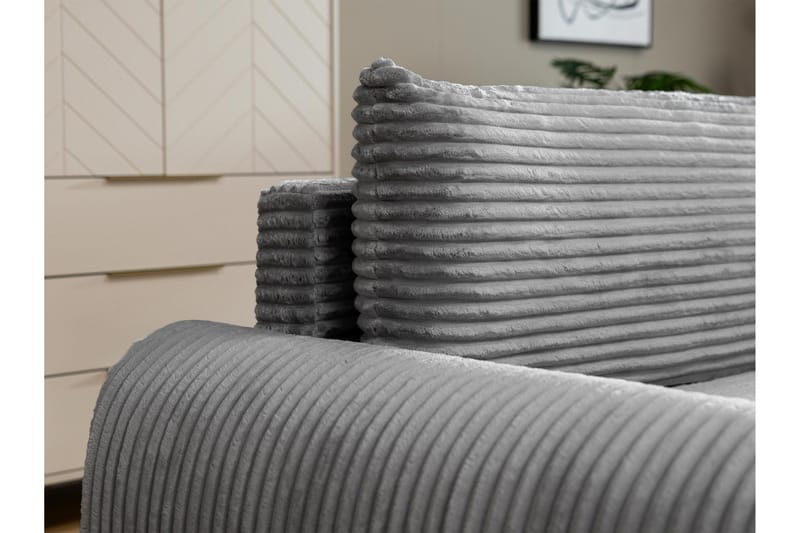 Burman Sovesofa med Sjeselong 3-seter i Manchester - Beige - Møbler - Sofaer - Sovesofaer