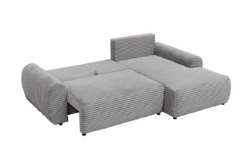 Burman Sovesofa med Sjeselong 3-seter i Manchester - Brun - Møbler - Sofaer - Sovesofaer